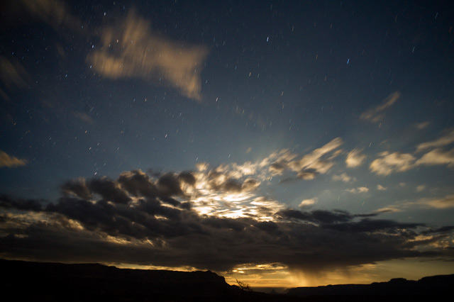 Tuweep full moon and stars